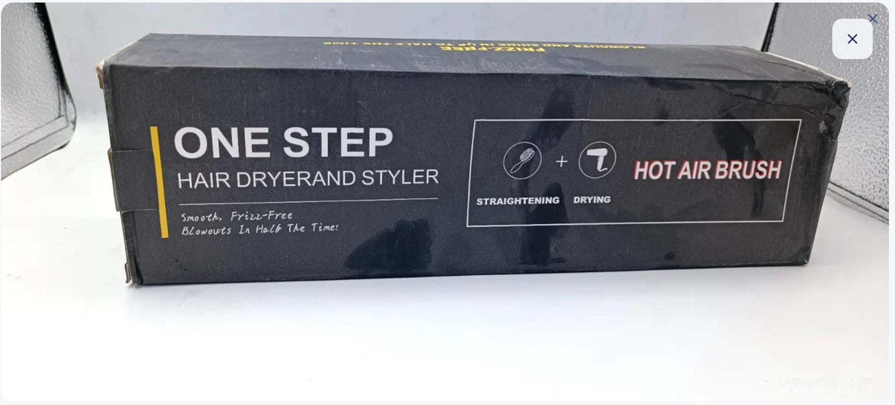 JHATPAT One Step Hair Dryer and Styler hot air brush with oval barrel for volumizing and straightening.