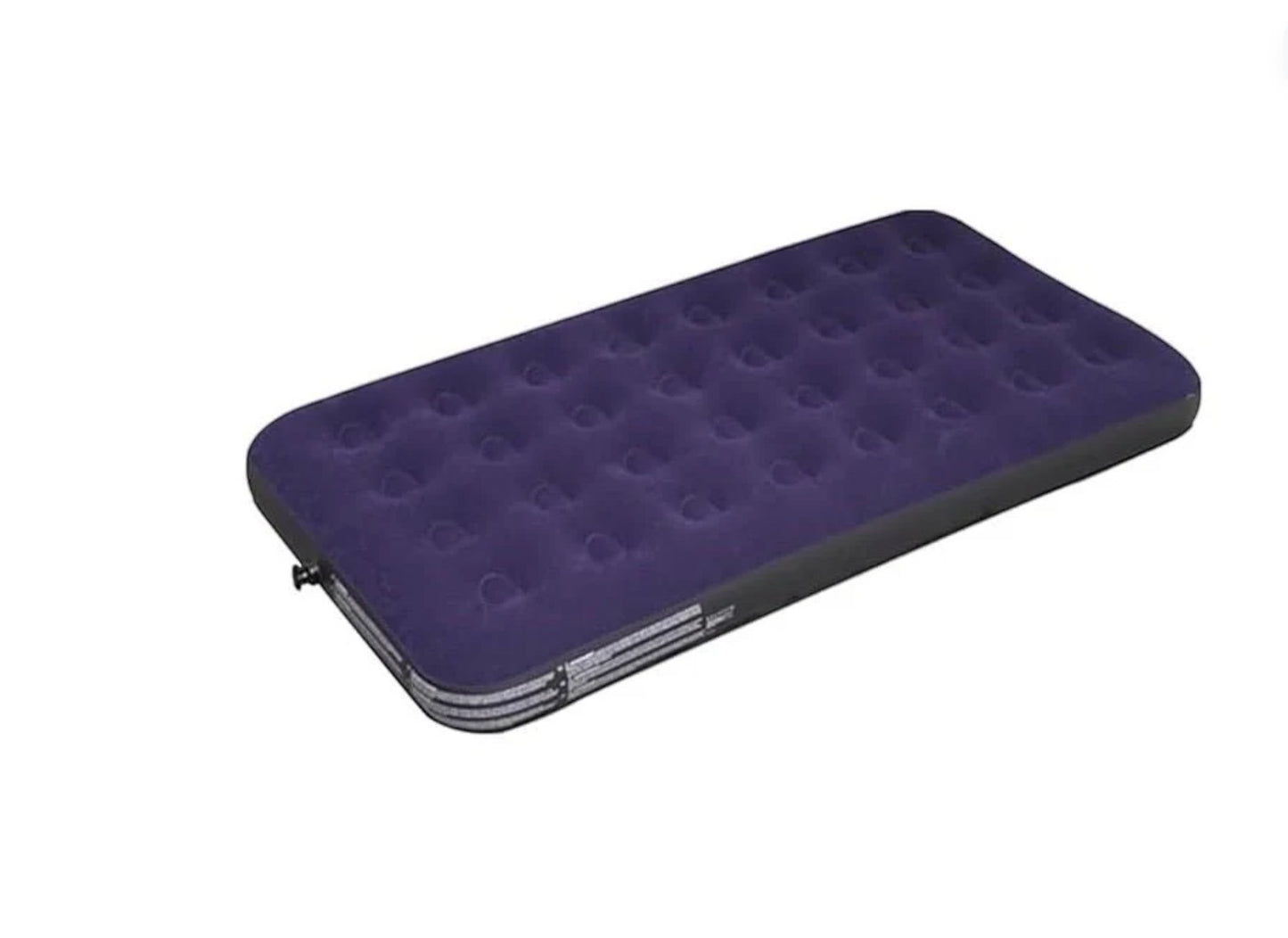 JHATPAT purple flocked air bed with comfort coil technology, ideal for camping or indoor use.