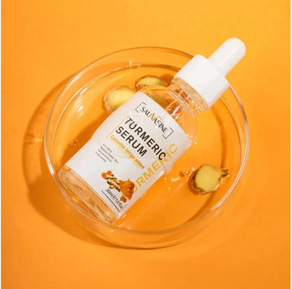 JHATPAT Beauty Lights Turmeric Serum with Curcuma Longa Extract for brightening and anti-blemish skin repair.